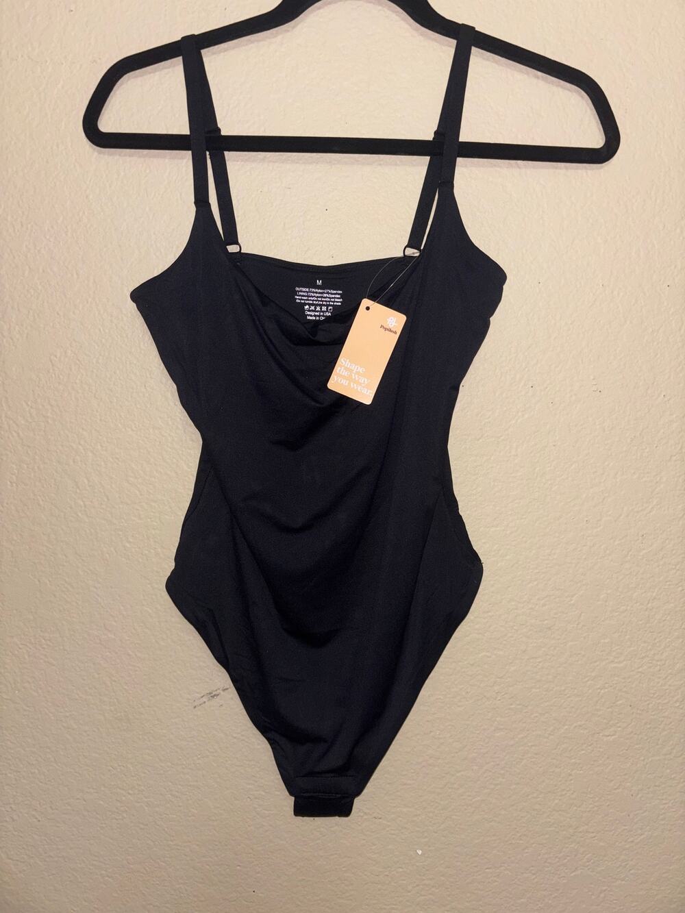 Popilush shapewear bodysuit with adjustable straps NWT
